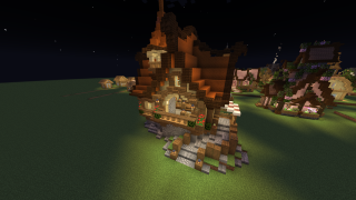 image of Supergsup's Fantasy Starter House by Supergsup Minecraft litematic